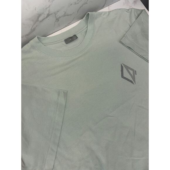 Dior T-Shirt in Light Green with Embroidered Logo - Picture 3 of 4